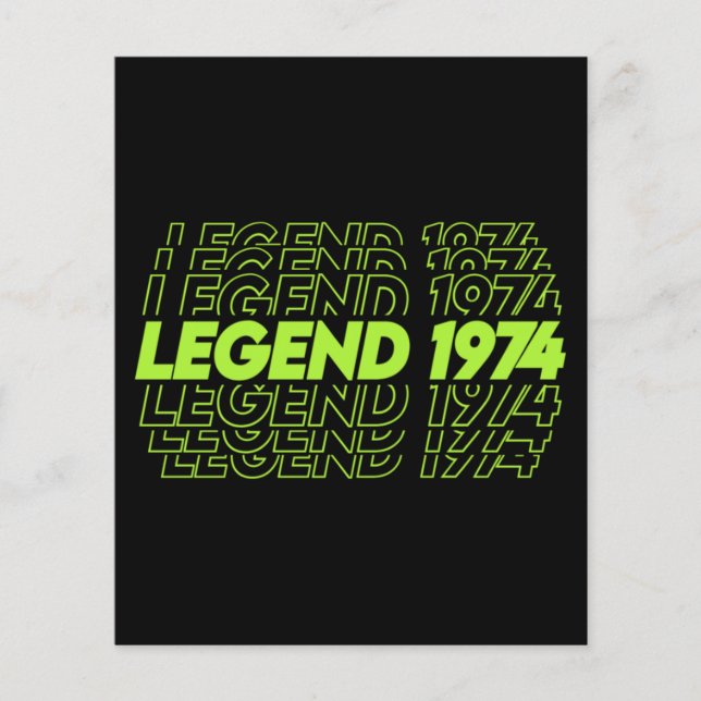 Die Geburt der Legenden 1974 Flyer (Vorne)