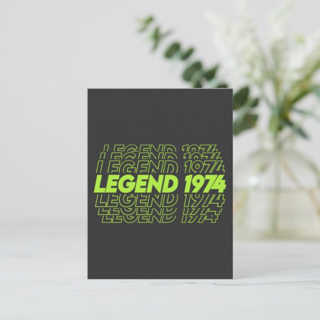 Die Geburt der Legenden 1974 Postkarte (Stehend Vorderseite)