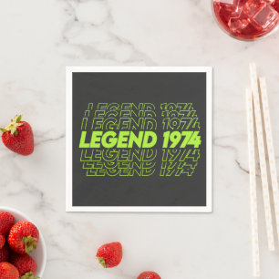 Die Geburt der Legenden 1974 Serviette
