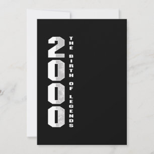 Die Geburt der Legenden 2000 20. Geburtstagsgesche Einladung
