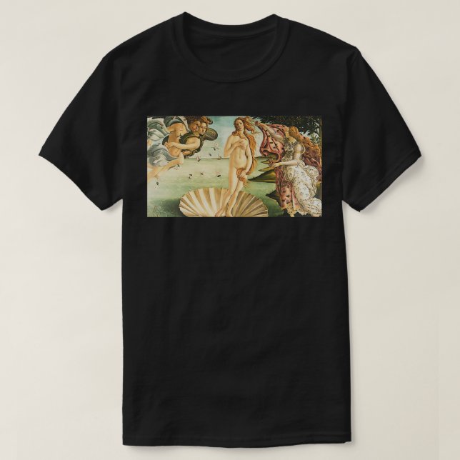 Die Geburt der Venus Botticelli Renaissance 2 T-Shirt (Design vorne)