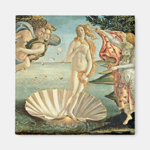 Die Geburt der Venus, c.1485 (Tempera auf der Lein Magnet