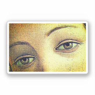 Die Geburt der Venus (Detail der Augen) Aufkleber