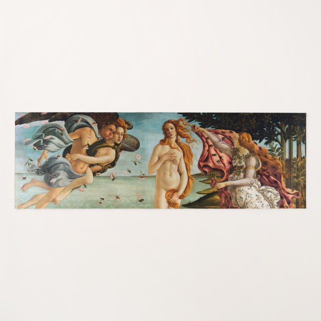 Die Geburt der Venus (Detail), Sandro Botticelli Yogamatte (Vorderseite (Horizontal))