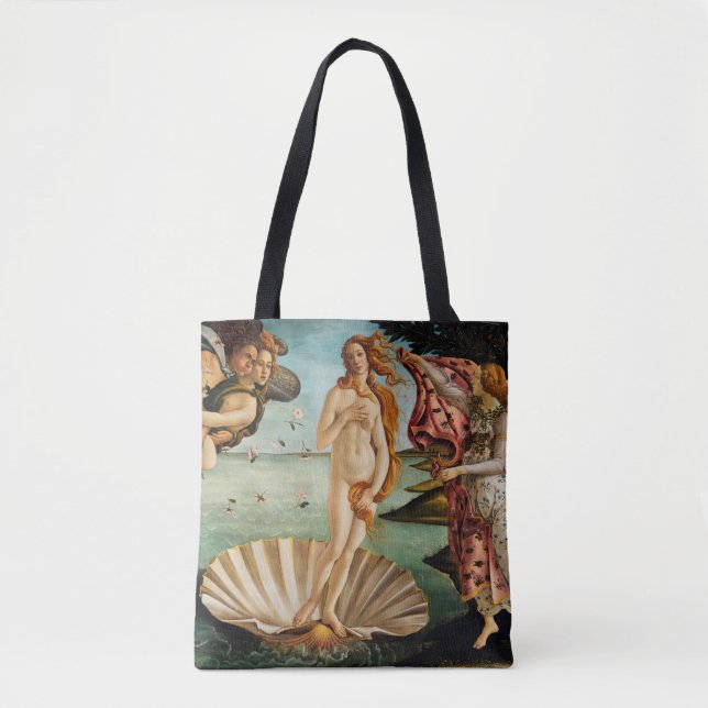 Die Geburt der Venus, Sandro Botticelli, 1485 Tasche (Vorderseite)