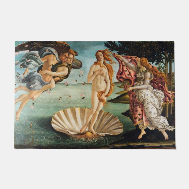 Die Geburt der Venus, Sandro Botticelli Fußmatte (Vorderseite)
