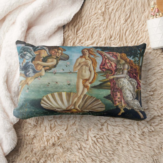 Die Geburt der Venus | Sandro Botticelli | Lendenkissen (Decke)