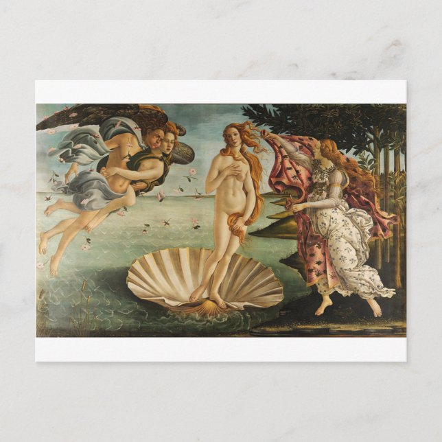 Die Geburt der Venus - Sandro Botticelli Postkarte (Vorderseite)