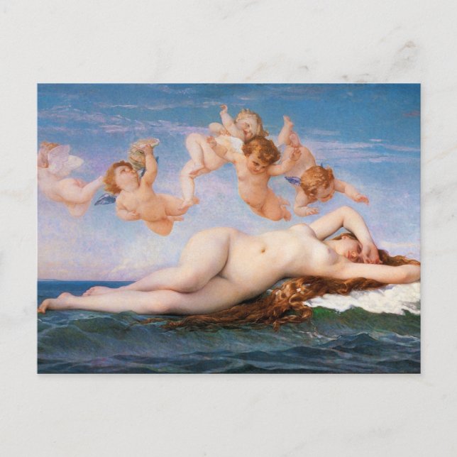 Die Geburt der Venus von Alexandre Cabanel aus dem Postkarte (Vorderseite)