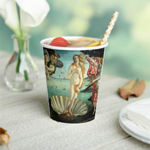 Die Geburt der Venus von Sandro Botticelli Pappbecher