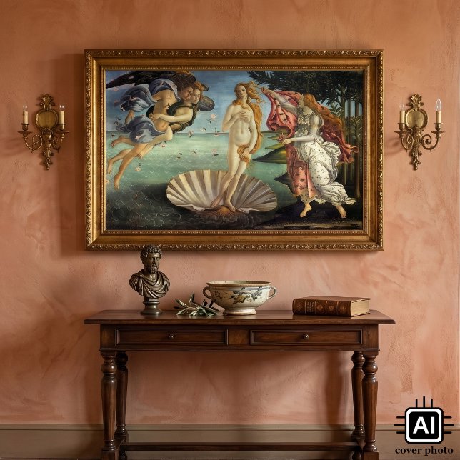 Die Geburt der Venus von Sandro Botticelli Poster (The Birth of Venus by Sandro Botticelli is a vintage Renaissance fine art mythological painting.)