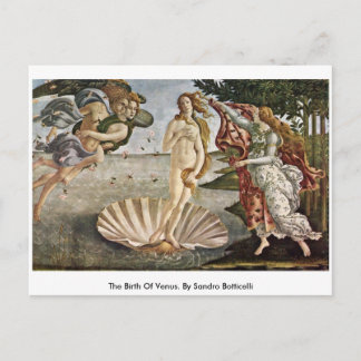 Die Geburt der Venus. von Sandro Botticelli Postkarte