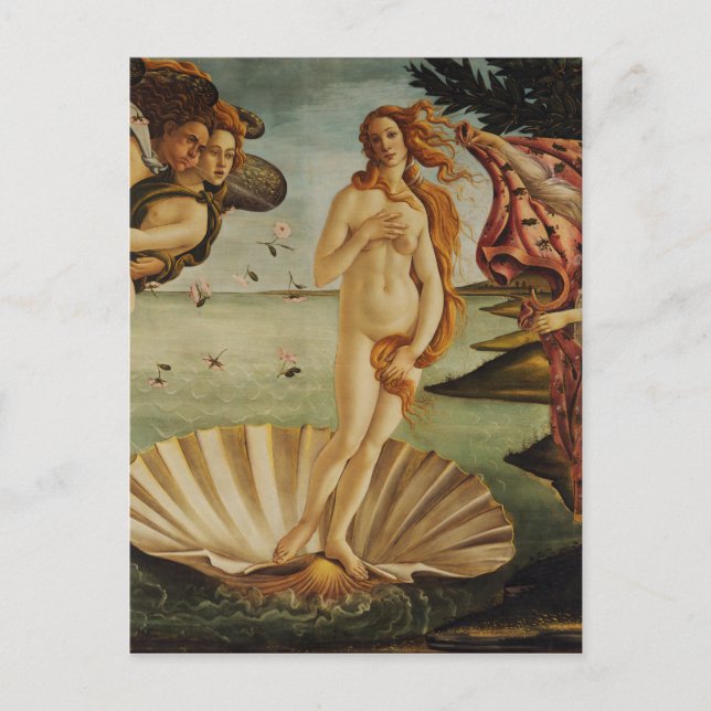 Die Geburt der Venus von Sandro Botticelli Postkarte (Vorderseite)