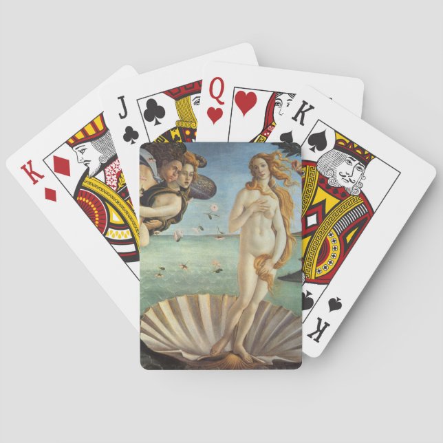 Die Geburt der Venus von Sandro Botticelli Spielkarten (Rückseite)