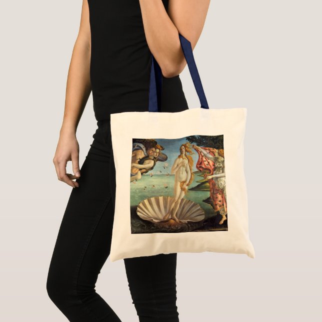 Die Geburt der Venus von Sandro Botticelli Tragetasche (Vorderseite (Produkt))