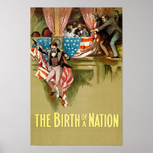 Die Geburt einer Nation 1915 Klassiker Film Poster