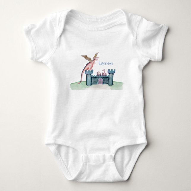 Die Geburt eines kleinen Drachen Baby Strampler (Vorderseite)