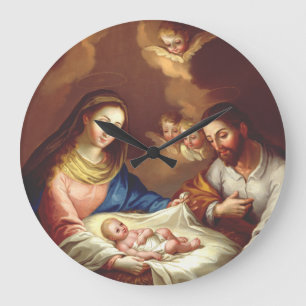 Die Geburt Jesu Christi Große Wanduhr