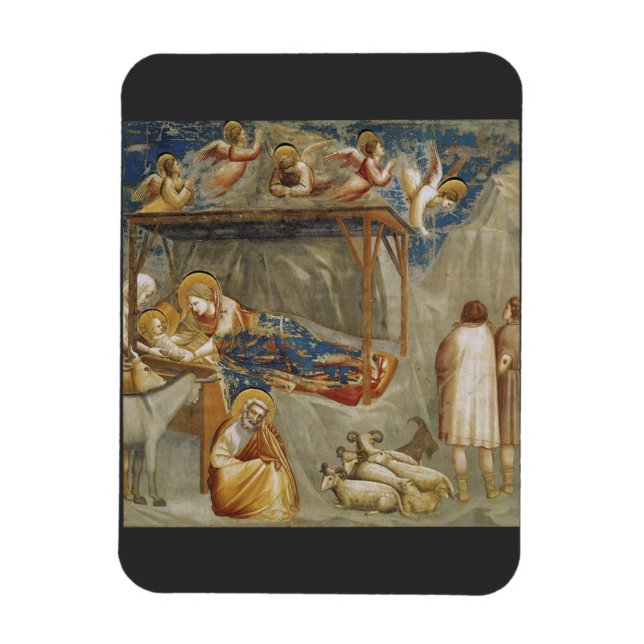 Die Geburt Jesu Christi von Giotto Magnet (Vertikal)
