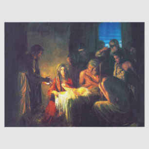 Die Geburt Jesu durch Carl Bloch Seidenpapier