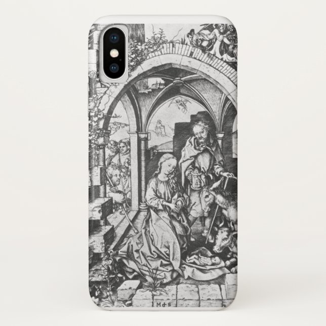 Die Geburt Jesu (von Martin Schongauer) Case-Mate iPhone Hülle (Rückseite)