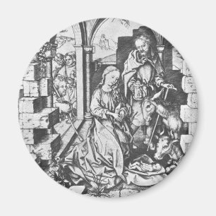 Die Geburt Jesu (von Martin Schongauer) Magnet