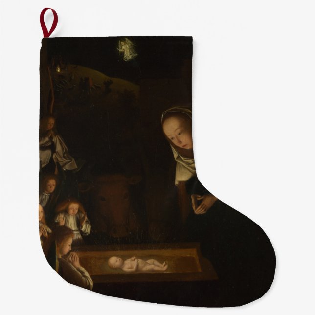 Die Geburt Jesu, Weihnachten, in der Nacht Großer Weihnachtsstrumpf (Vorderseite)