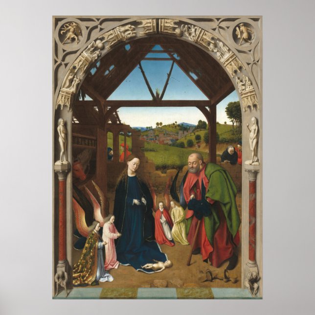 Die Geburt - Petrus Christus Fine Art Poster (Vorne)