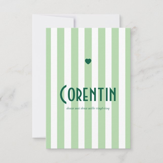 Die Geburt Riviera Vert Save The Date (Vorderseite)