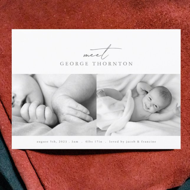 die Geburt unseres Fotos Ankündigung (Von Creator hochgeladen)