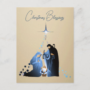 Die Geburt von Baby Jesus Weihnachtsgrüße Feiertagspostkarte