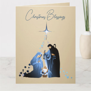 Die Geburt von Baby Jesus Weihnachtsgrüße Karte