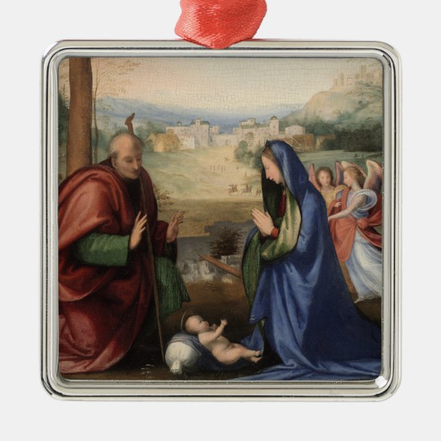 Die Geburt von Fra Bartolommeo Ornament Aus Metall (Vorne)