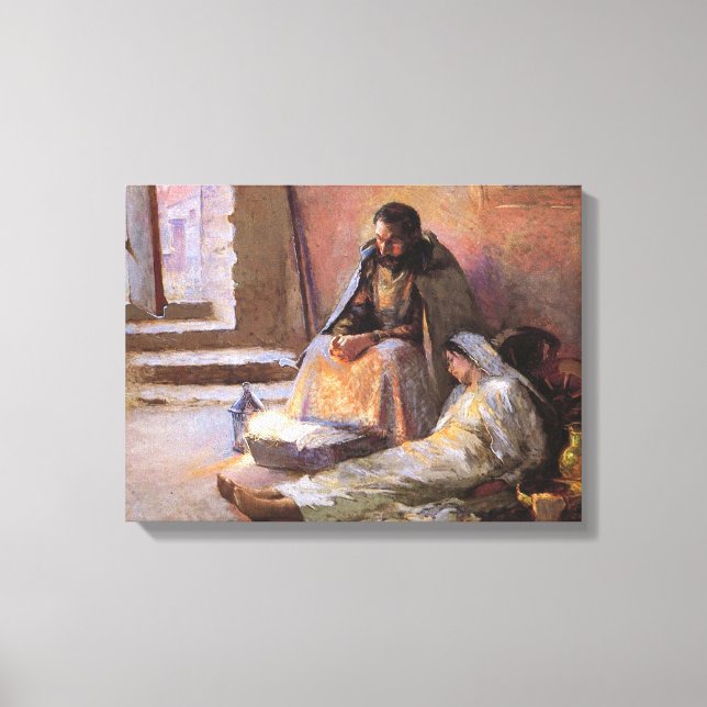 Die Geburt von Gari Melchers Leinwanddruck (Vorderseite)