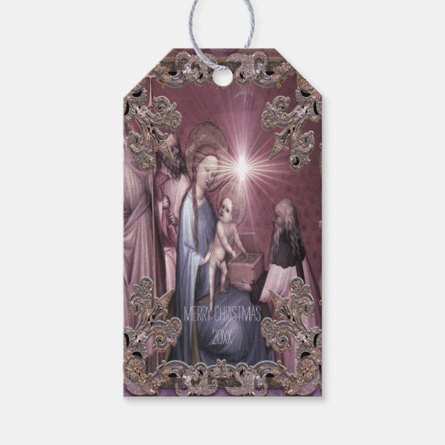 Die Geburt von Jesus-Geschenken Geschenkanhänger (Vorderseite)