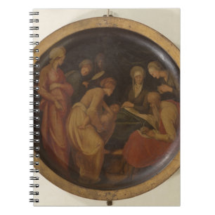 Die Geburt von Johannes der Baptist, c.1526 (Öl an Notizblock