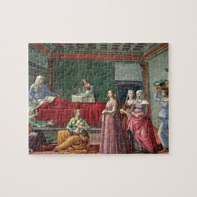 Die Geburt von Johannes der Baptist (Fresko) (Horizontal)