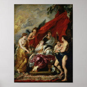 Die Geburt von Louis XIII in Fontainebleau Poster
