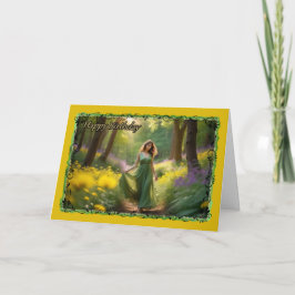 Die Geburtskarte der Frau Karte