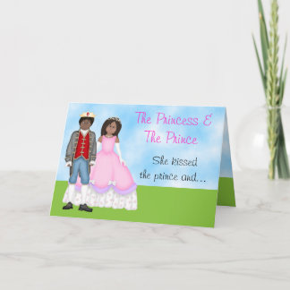 Die Geburtstagskarte von Prinzessin, Prinz und Ein Karte