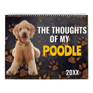 Die Gedanken meines Poodle-Kalenders Kalender
