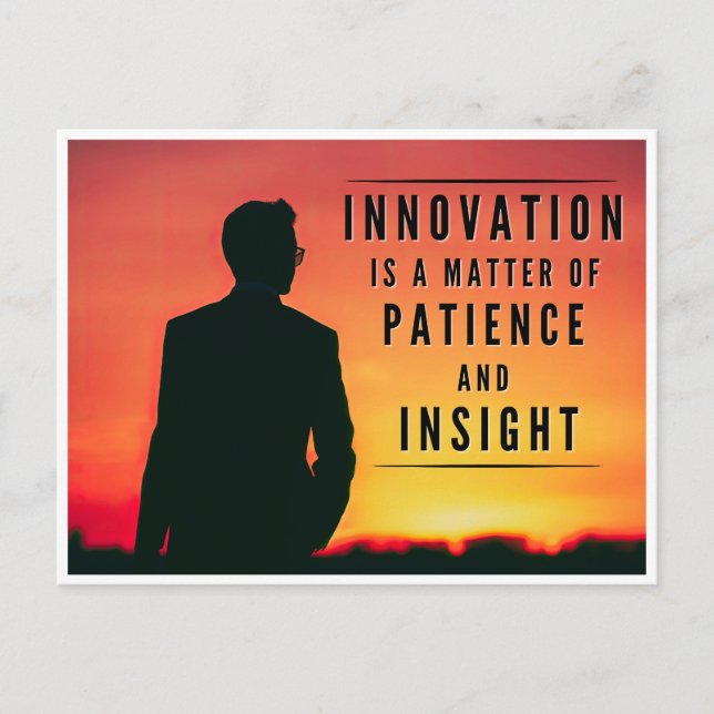 Die Geduld der Innovation - Inspiration Postkarte (Vorderseite)