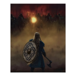 Die Gefahr für den weiblichen Krieger Poster