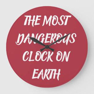 DIE GEFÄHRLICHSTE DECKE DER WELT Fleece-Decke Große Wanduhr