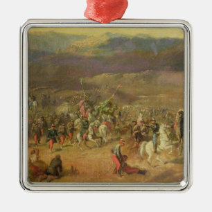 Die Gefangennahme des Retinue von Abdelkader Ornament Aus Metall