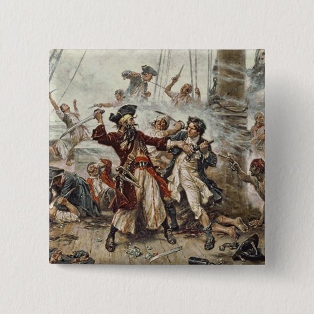 Die Gefangennahme von Blackbeard Button (Vorderseite)