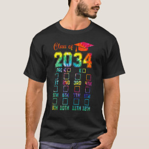 Die gefärbte Krawatte 2034 wächst mit mir am 1. T-Shirt