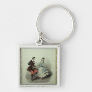 Die gefeierte Polka, Liedblatt, 1840 Schlüsselanhänger