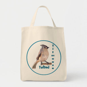 Die gefiederte Titmouse Tragetasche