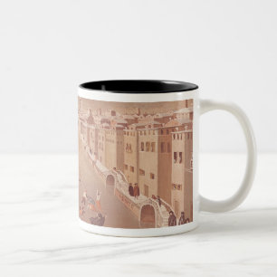 Die gefrorene Lagune im Jahre 1708 Zweifarbige Tasse